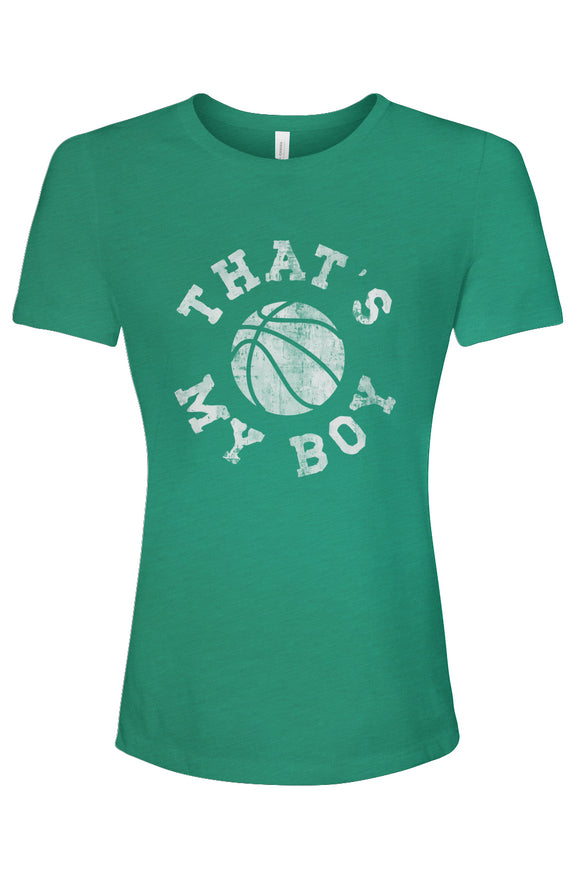 Thats My Boy- Basketball Mom Women’s Relaxed Fit Triblend T-Shirt