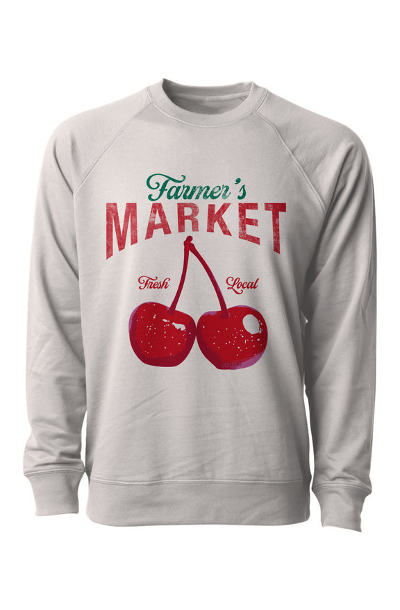 Farmer's Market- Shop Local Terry Crew Neck Light Sweater