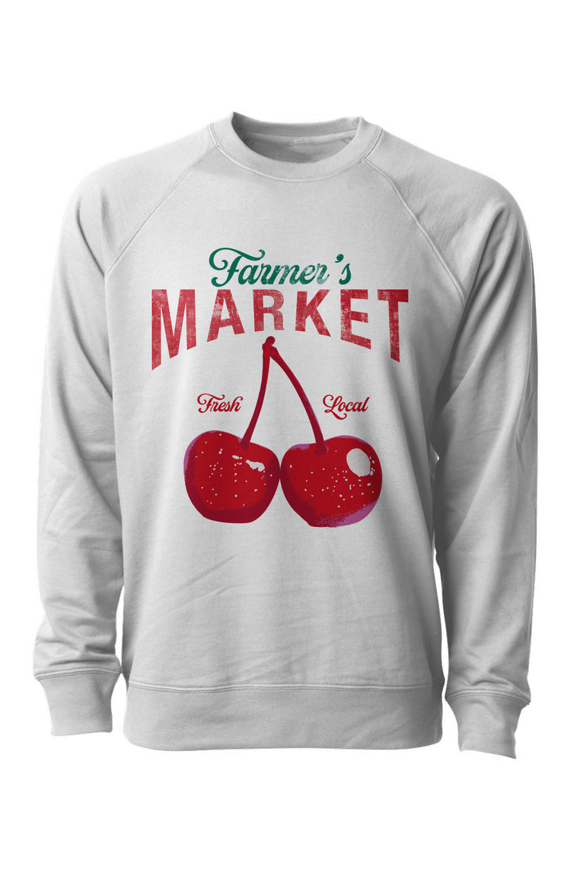 Farmer's Market- Shop Local Terry Crew Neck Light Sweater