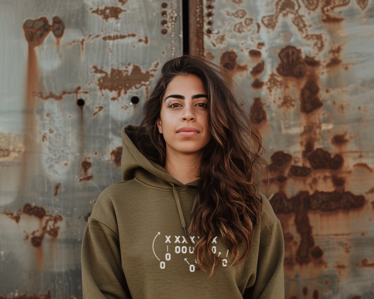 Embroidered Football Play- "The Option" Hoodie