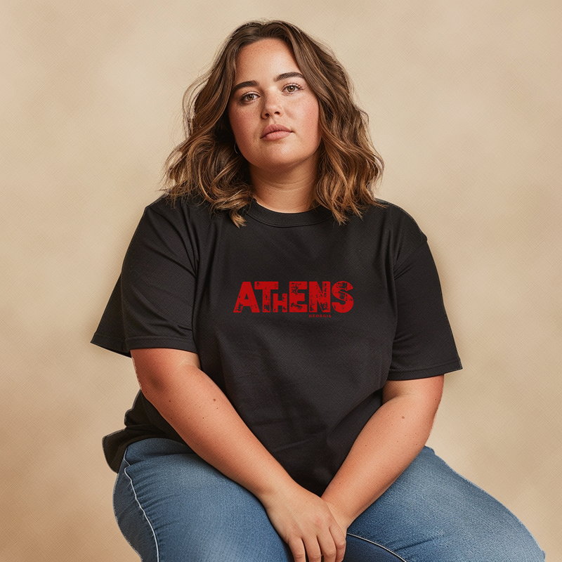 Athens Block Letter Unisex Tee