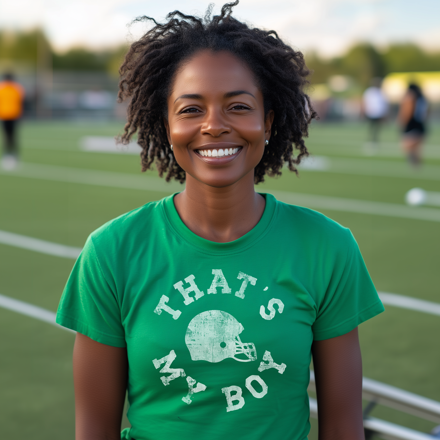 That's My Boy-Football Women’s Relaxed Fit Triblend Tee