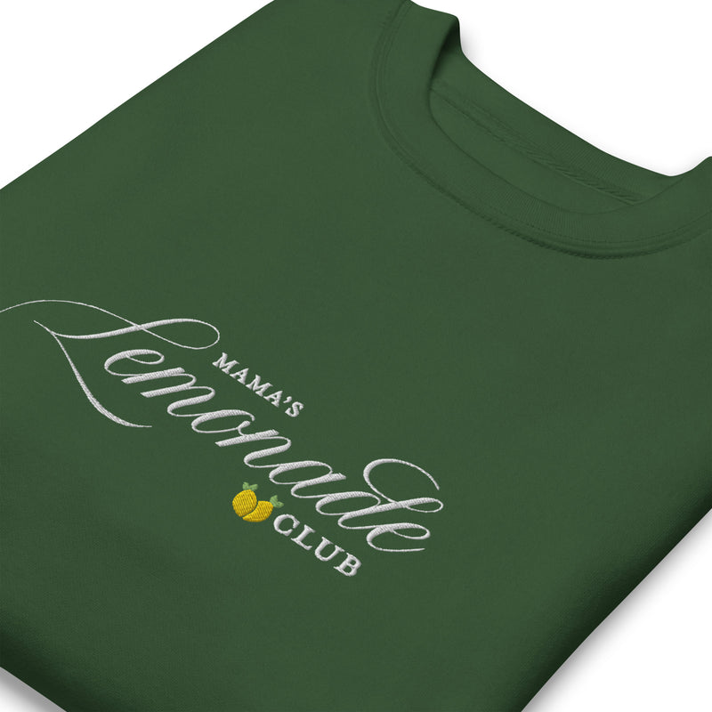 Mama's Lemonade Club Embroidered Crewneck Sweatshirt