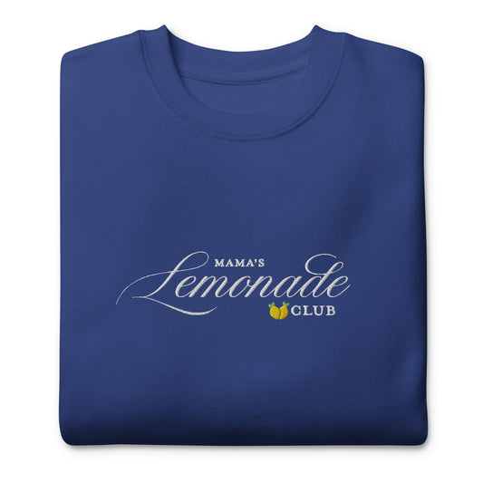 Mama's Lemonade Club Embroidered Crewneck Sweatshirt