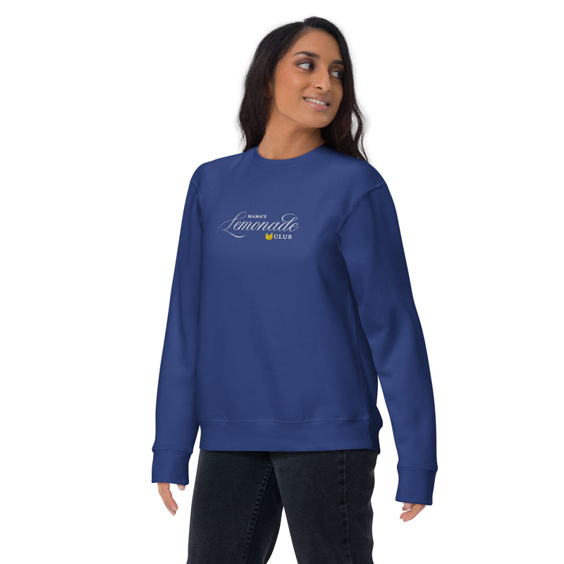 Mama's Lemonade Club Embroidered Crewneck Sweatshirt