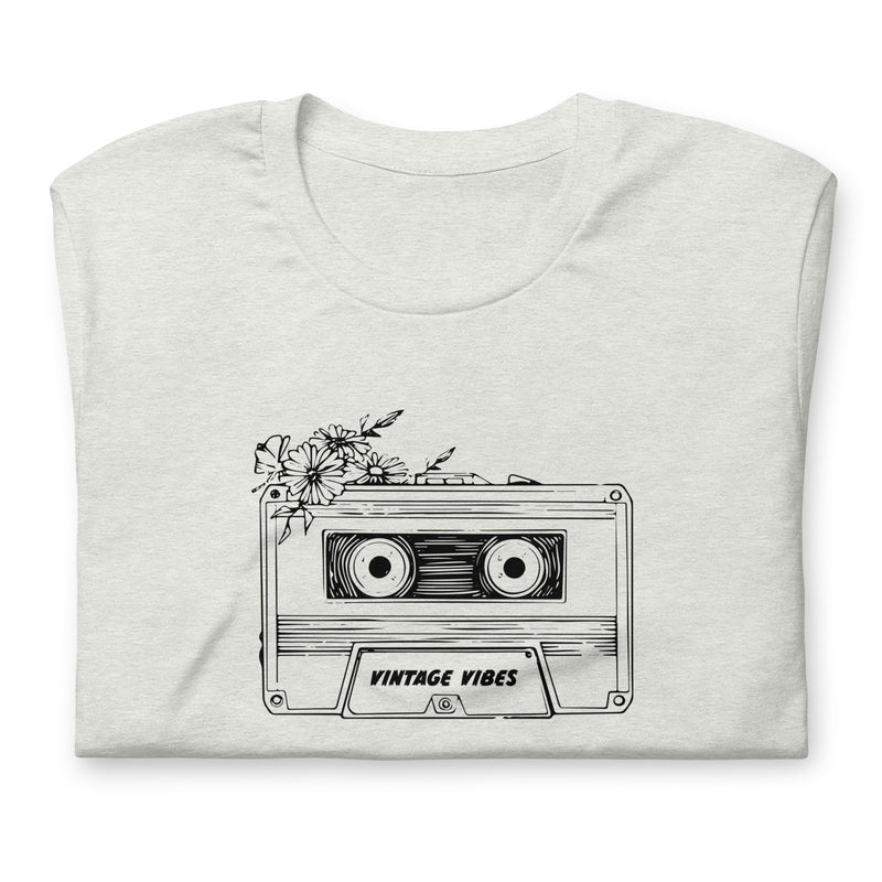 Vintage Vibes Retro Cassette Tape Graphic Tee