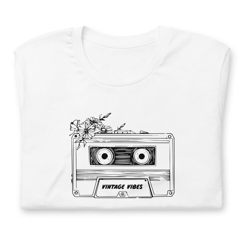 Vintage Vibes Retro Cassette Tape Graphic Tee