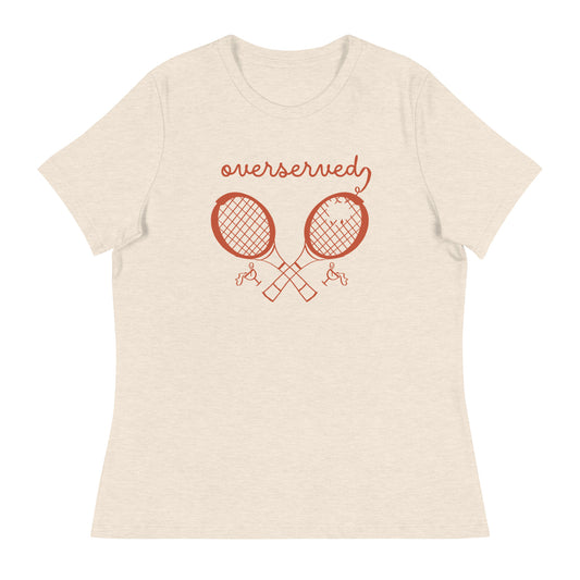 Overserved Tennis Club Funny Graphic T-shirt