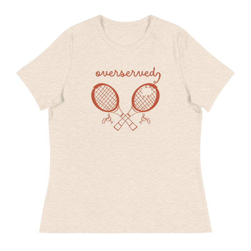 Overserved Tennis Club Funny Graphic T-shirt