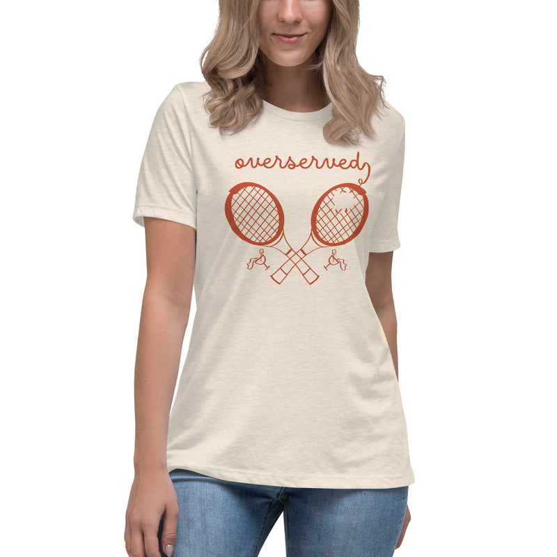 Overserved Tennis Club Funny Graphic T-shirt