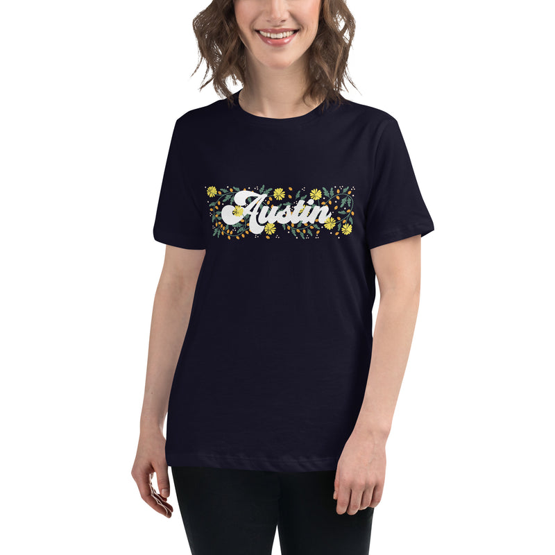 Austin Blooms Relaxed Graphic T-Shirt